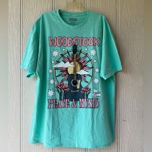 NEW Woodstock Peace & Music Graphic Tee